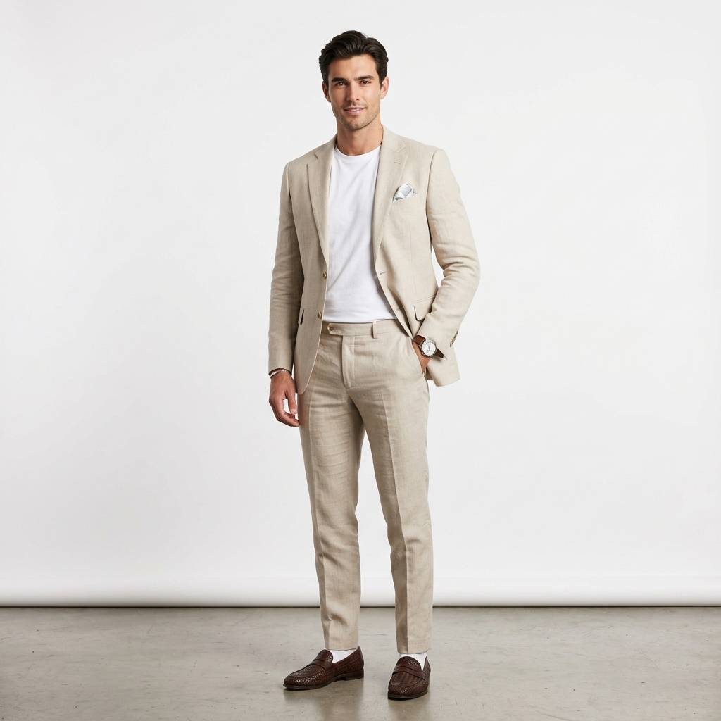 Traje Beis Verano